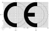 CE-Zeichen.de CE-Grafik mit Hilfsraster
